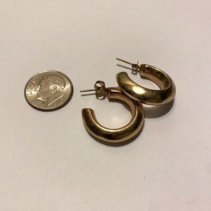 24k Gold Hoop Earrings